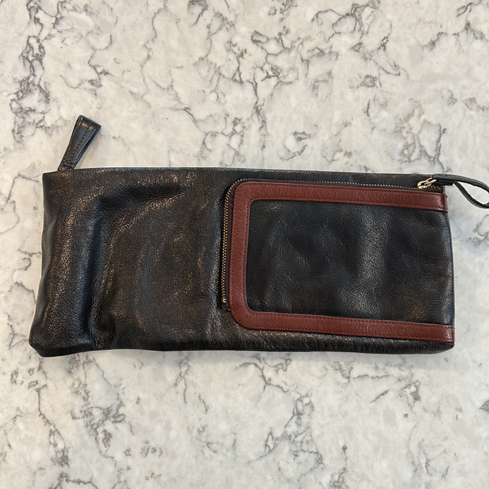 Golden Bleu 100% leather 2 tone bag